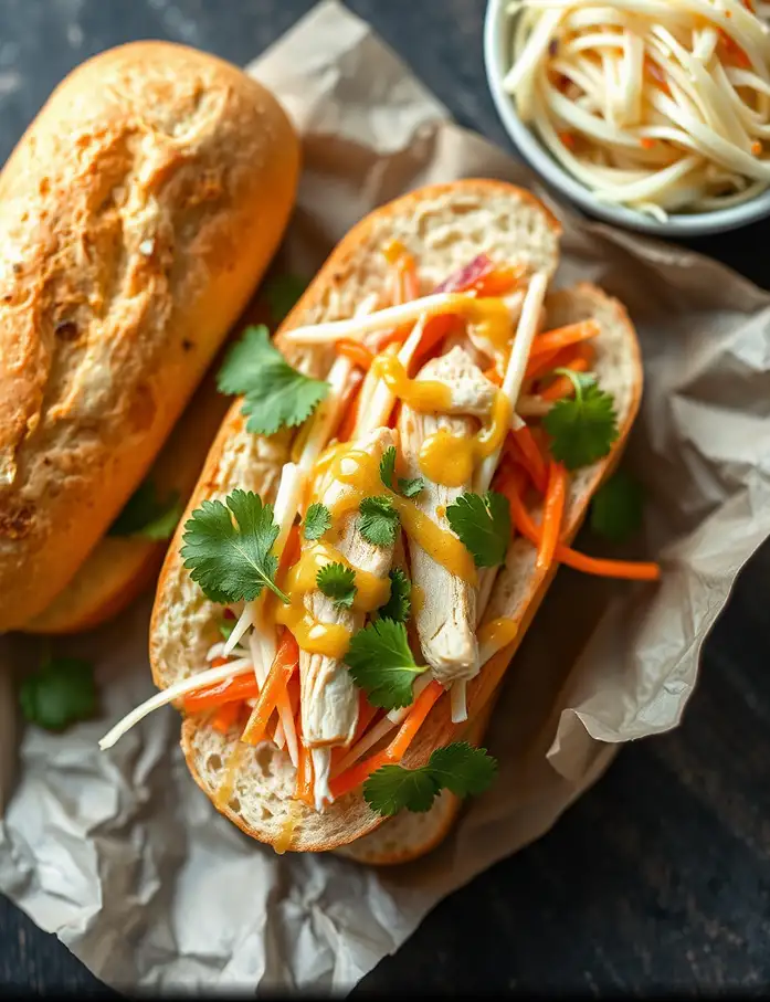 Banh Mi au poulet et au CBD