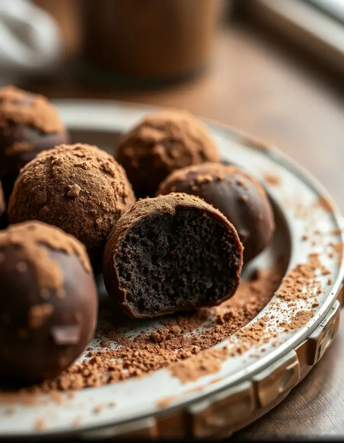 Truffes au chocolat au CBD